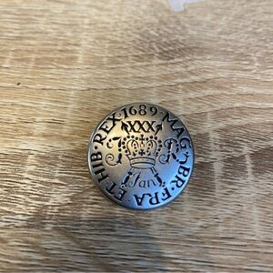 Vintage Rex 1689 Mag XXX Metal Buttons w/Crown